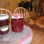 homemade strawberry jam and cookies